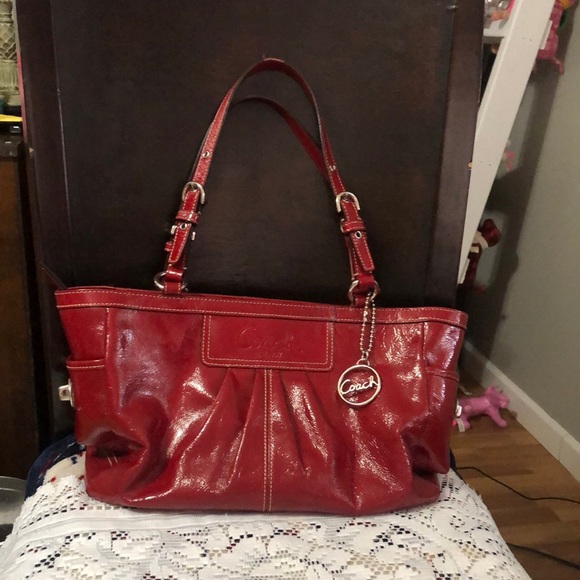 Coach Handbags - Coach Purse Patent  Leather Gently Used Clean